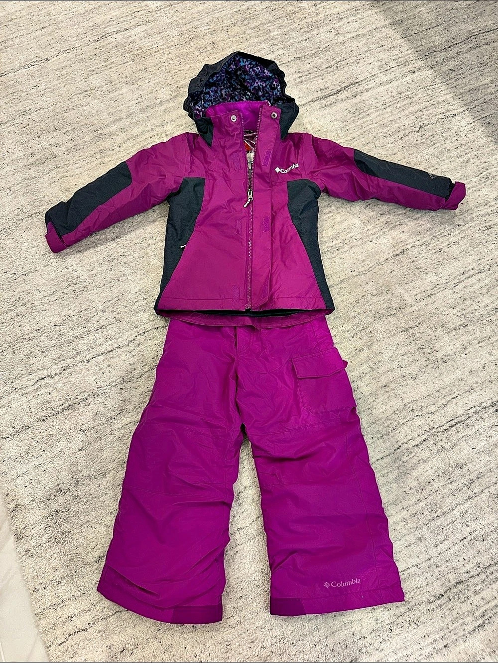 Columbia Bugaboo Girls Purple Snow Set XXS